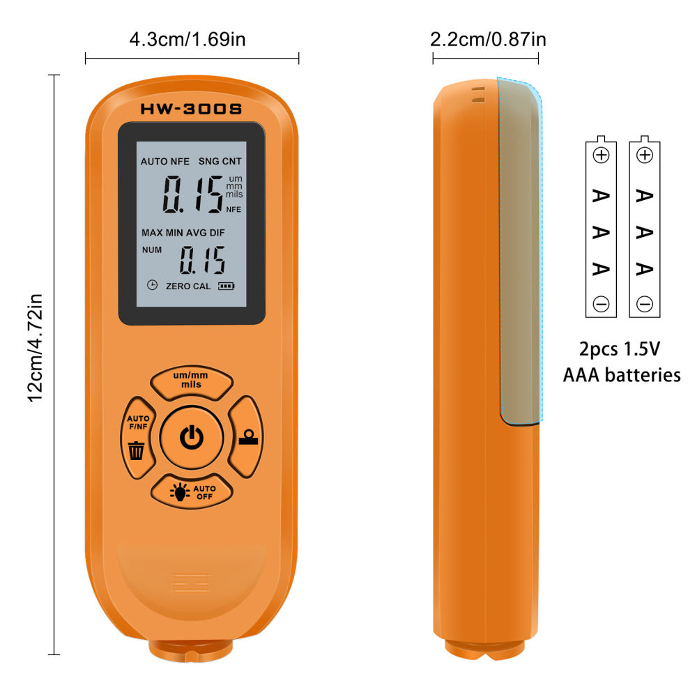 Coating Thickness Gauge Digital - جهاز قياس سمك الطلاء الرقمي لطراز