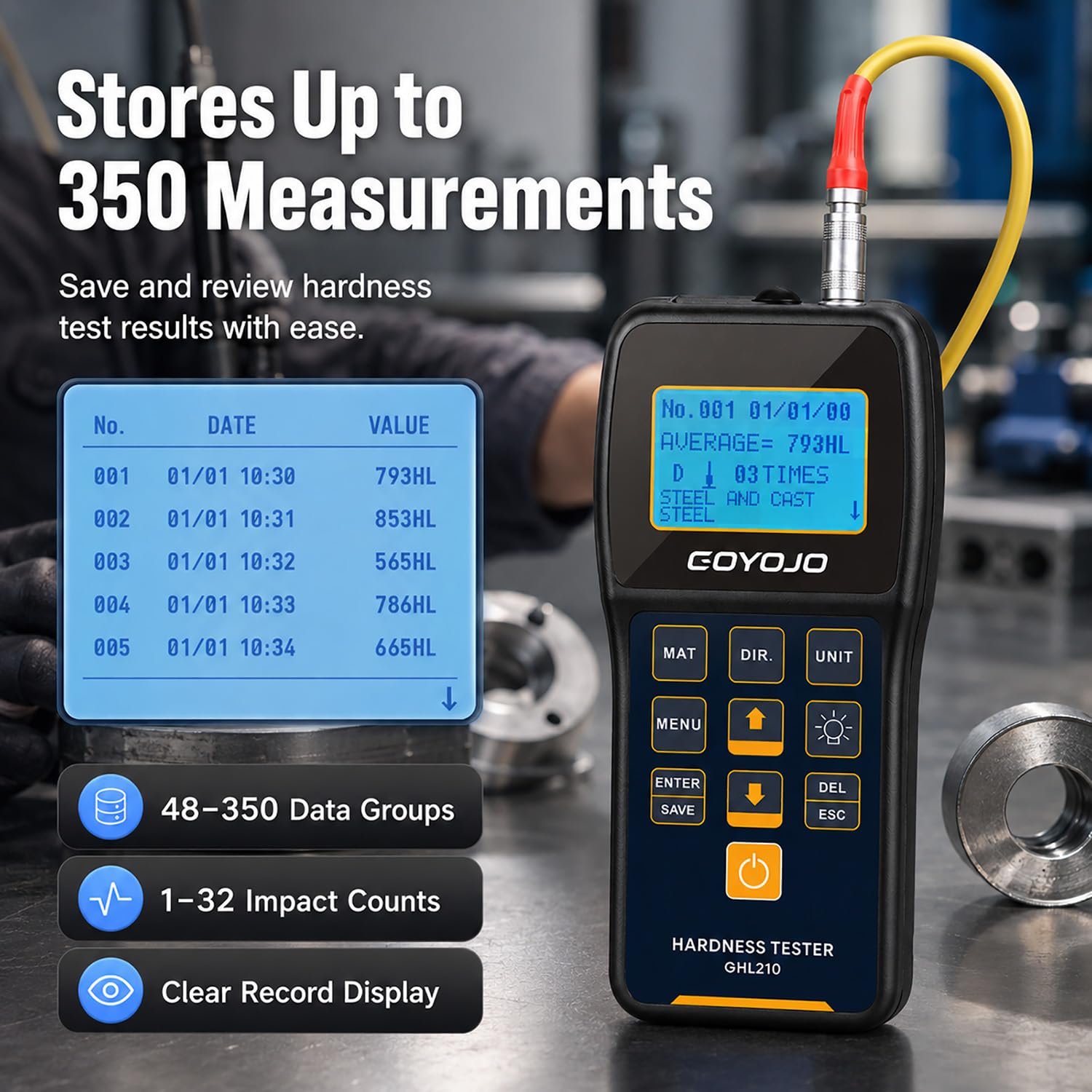 Hardness Tester Leeb Portable - جهاز قياس صلابة ليب الرقمي المحمول