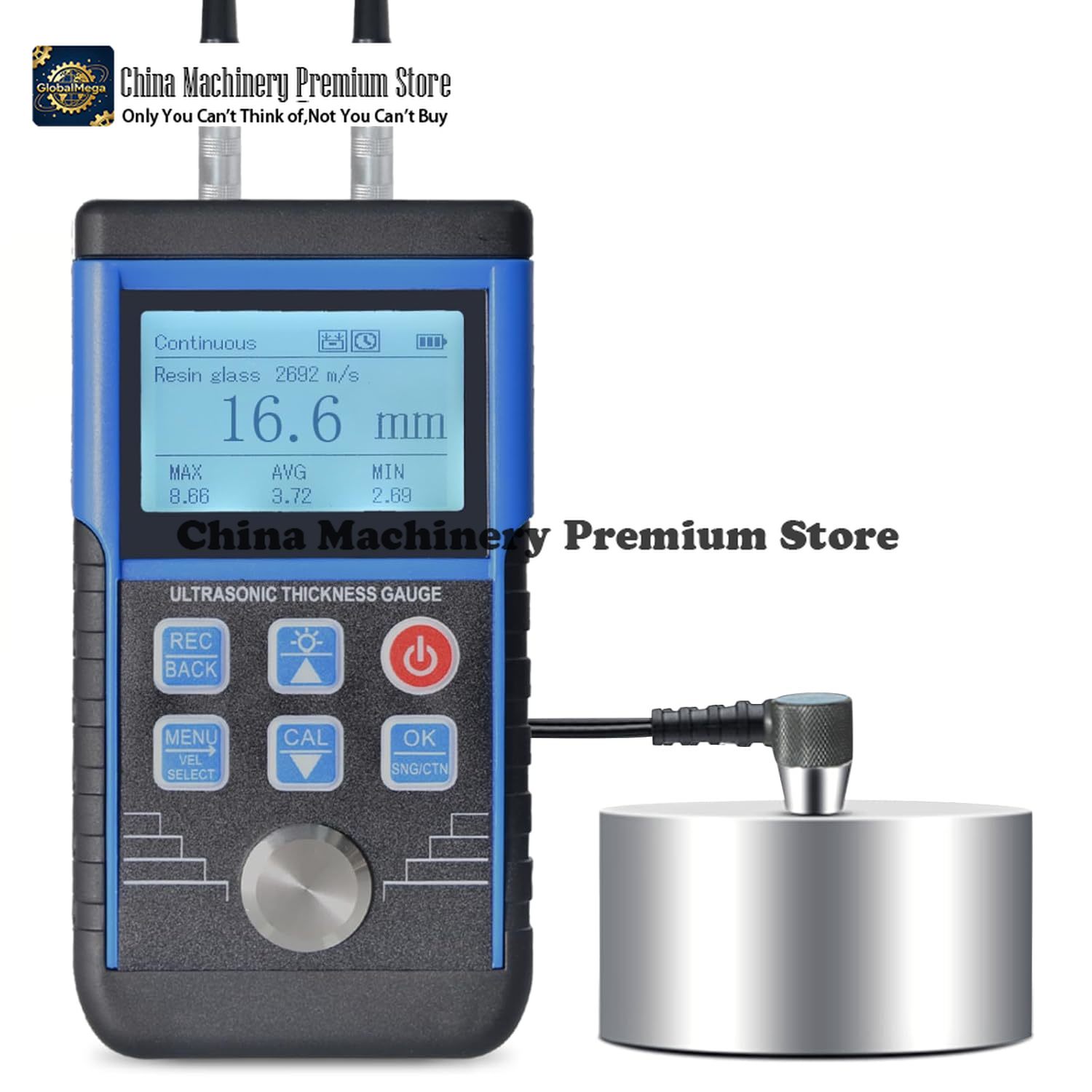 Ultrasonic Thickness Gauge Metal - مقياس سمك رقمي صناعي عالي الدقة