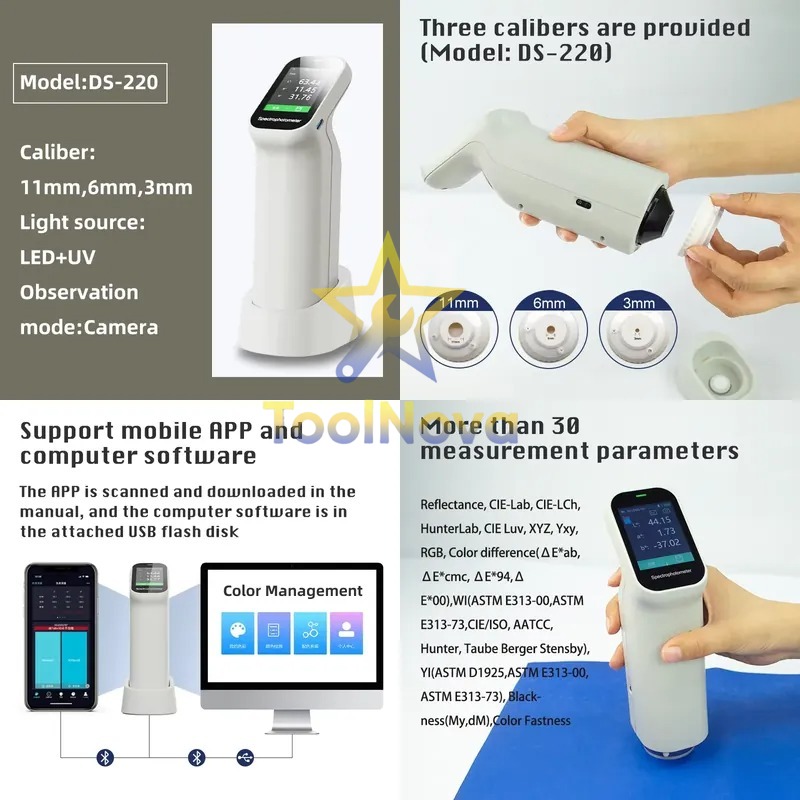 Colorimeter Paint Color Meter - 2026hotsale* CHNSpec DS-220 مقياس ألوان رقمي