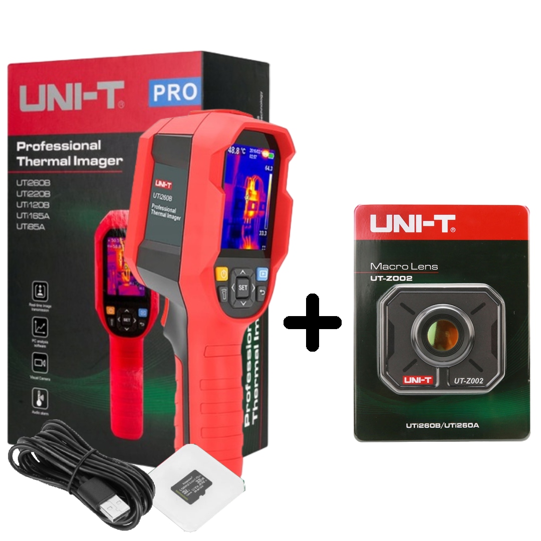 كاميرا حرارية احترافية UNI-T U - مراجعة Thermal Camera Pcb 256X192 وسعره