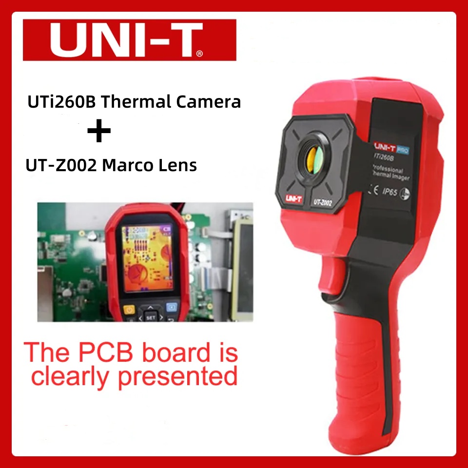 كاميرا حرارية احترافية UNI-T U - مراجعة Thermal Camera Pcb 256X192 وسعره