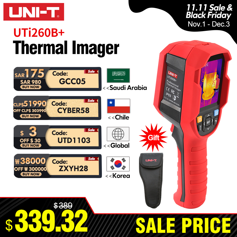 UNI-T UTI260B UTI260A كاميرا ا - مراجعة Thermal Camera Pcb 256X192 وسعره