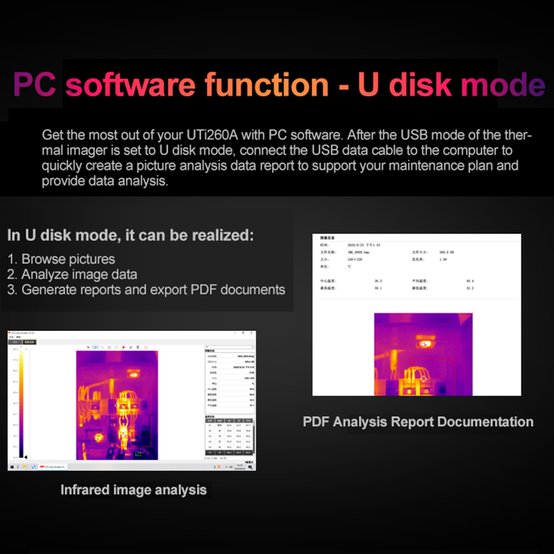 UNI-T UTI260B UTI260A كاميرا ا - مراجعة Thermal Camera Pcb 256X192 وسعره
