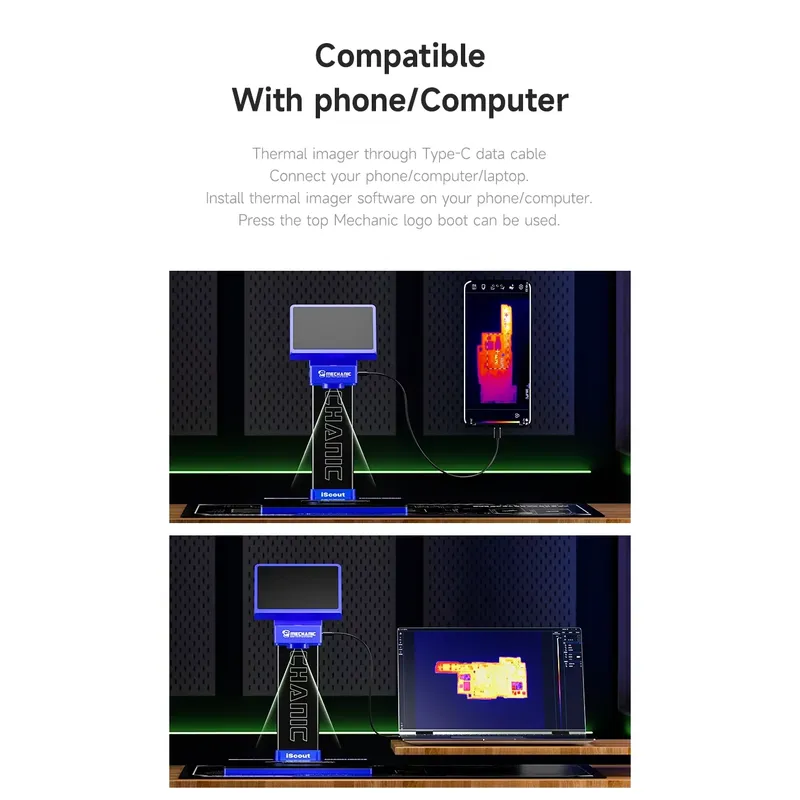 كاميرا تصوير حراري IScout بدقة - مراجعة Thermal Camera Pcb 256X192 وسعره