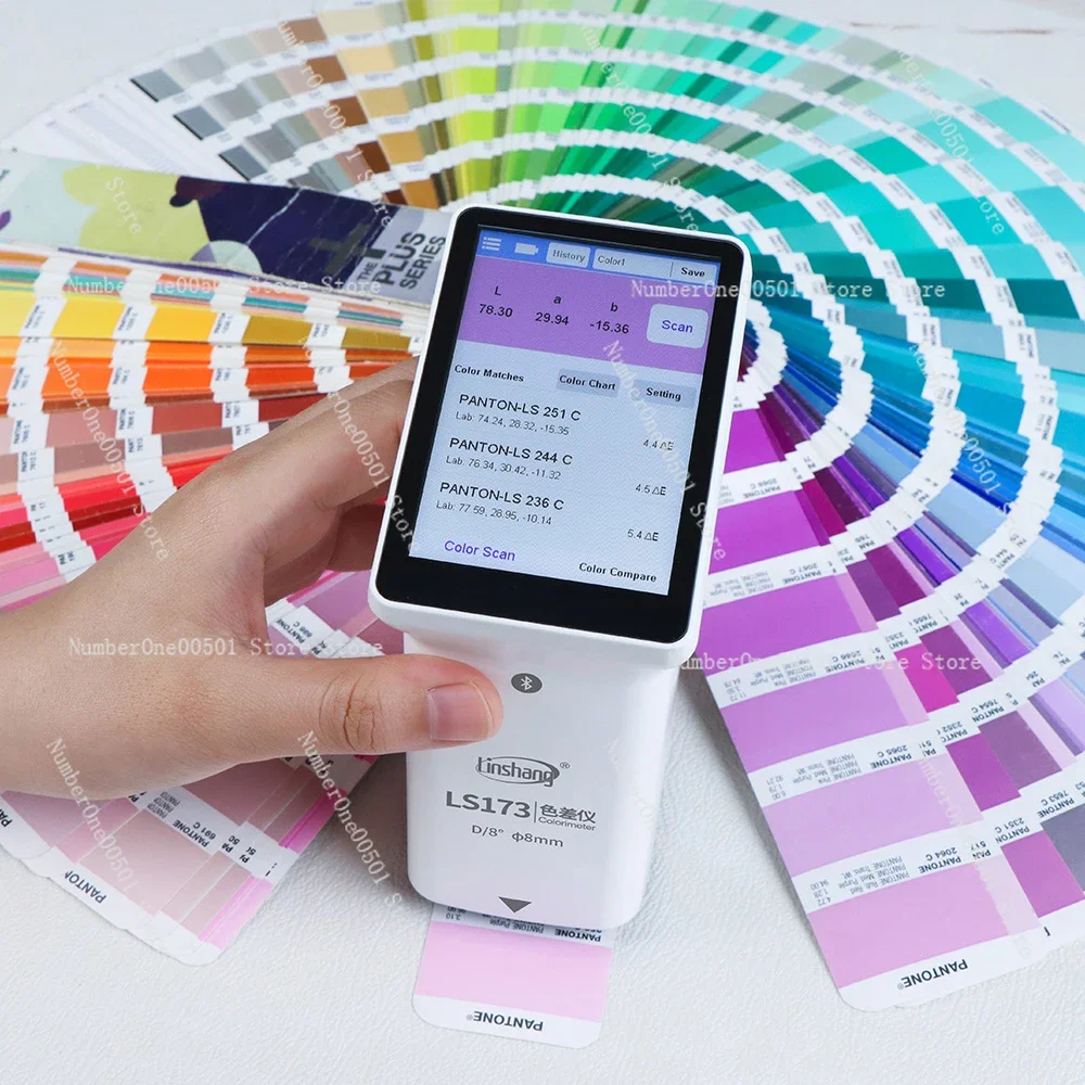 LS173 D/8 مقياس الألوان الرقمي - مراجعة Colorimeter Paint Color Meter وسعره