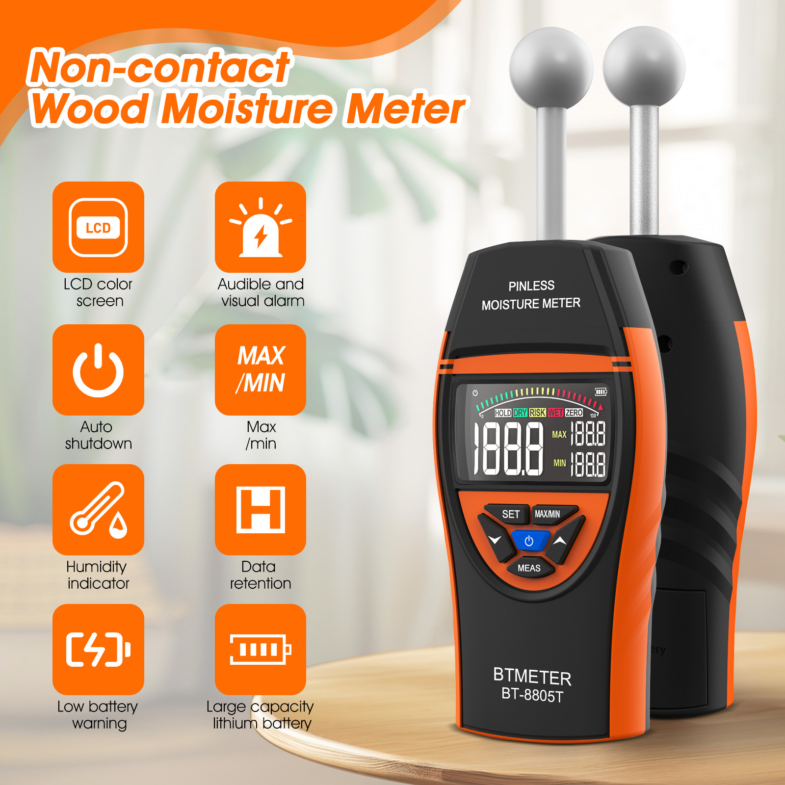 مقياس رطوبة رقمي بدون دبابيس،  - مراجعة Moisture Meter Concrete Digital وسعره