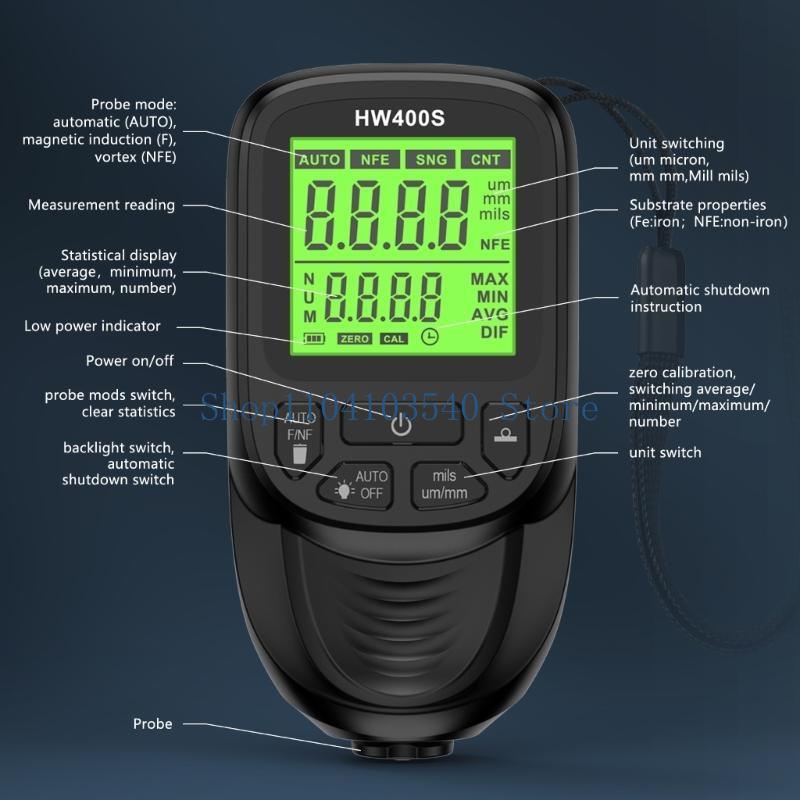 02DC الرقمية قياس سمك الطلاء ق - مراجعة Coating Thickness Gauge Digital وسعره