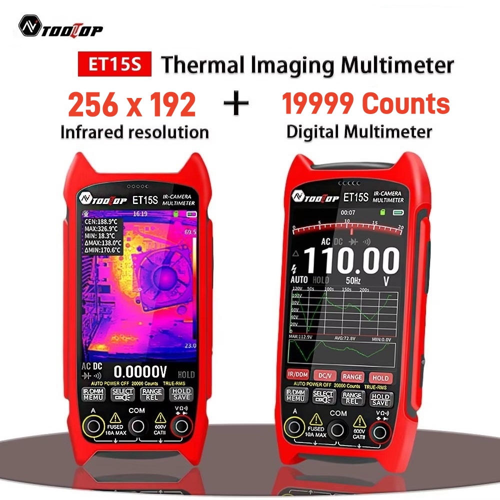 TOOLTOP ET15S 256x192 عدسة ماك - مراجعة Thermal Camera Pcb 256X192 وسعره