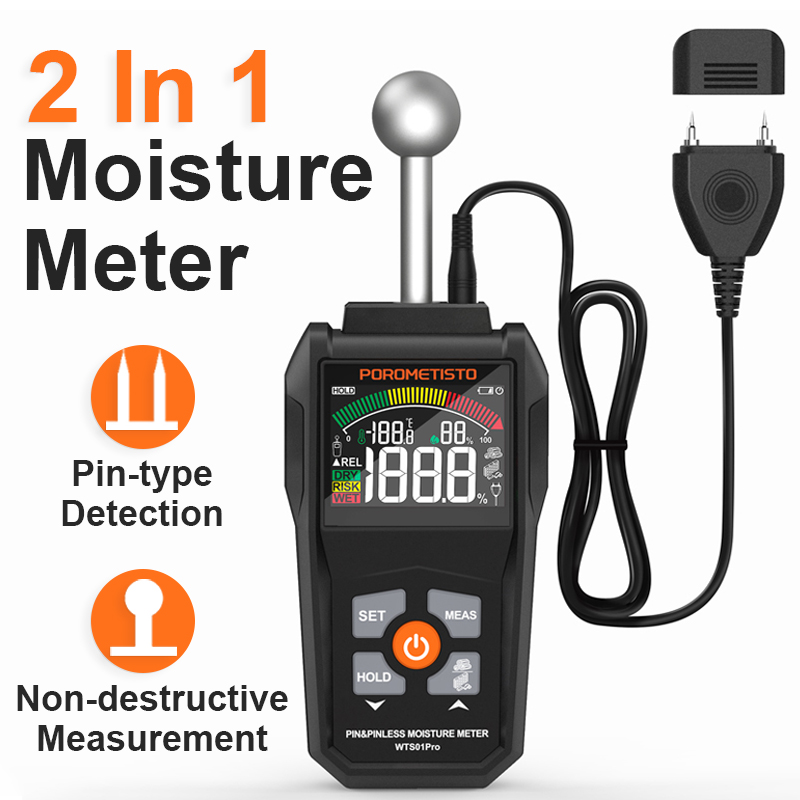 WTS01Pro كاشف الرطوبة جهاز اخت - مراجعة Moisture Meter Concrete Digital وسعره