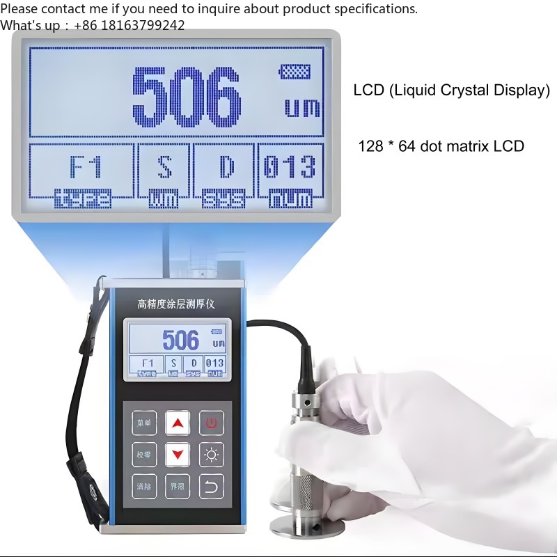 جهاز قياس سمك الطلاء المحمول ب - مراجعة Coating Thickness Gauge Magnetic Eddy وسعره