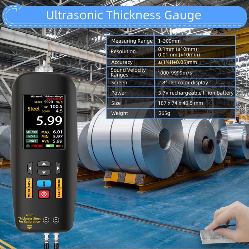 ● جهاز قياس السماكة بالموجات ف - مراجعة Ultrasonic Thickness Gauge Metal وسعره