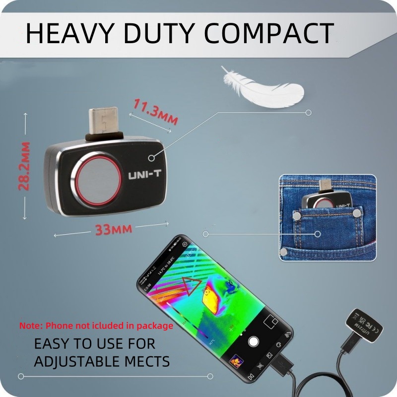 كاميرا حرارية UNI-T UTi721M 25 - مراجعة Thermal Camera Pcb 256X192 وسعره