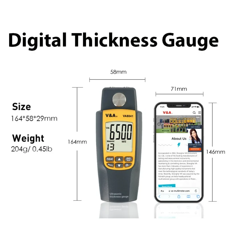 جهاز قياس السماكة الرقمي بالمو - مراجعة Ultrasonic Thickness Gauge Metal وسعره