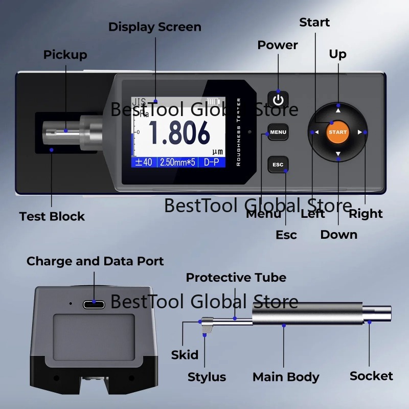 جهاز قياس خشونة السطح عالي الد - مراجعة Surface Profilometer Roughness وسعره