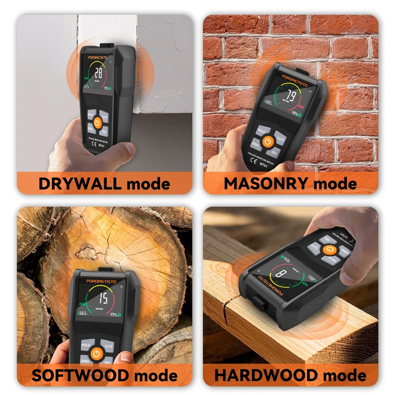 Pinless مقياس الرطوبة الخشب جه - مراجعة Moisture Meter Concrete Digital وسعره