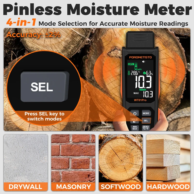 جهاز قياس رطوبة الخشب الرقمي W - مراجعة Moisture Meter Concrete Digital وسعره