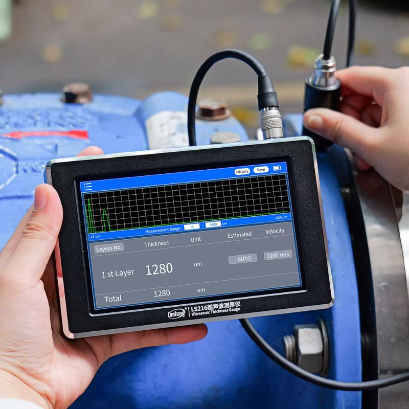 LS216: جهاز قياس سمك الطلاء ثل - مراجعة Ultrasonic Thickness Gauge Metal وسعره