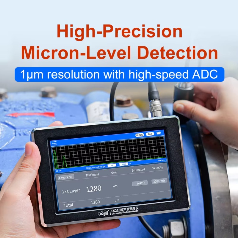 LS216: جهاز قياس سمك الطلاء ثل - مراجعة Ultrasonic Thickness Gauge Metal وسعره