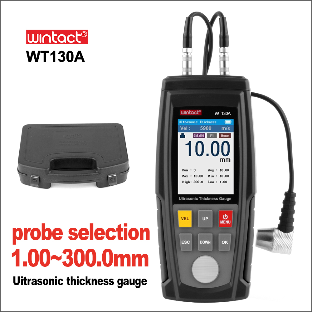 WINTACT الرقمية بالموجات فوق ا - مراجعة Ultrasonic Thickness Gauge Metal وسعره