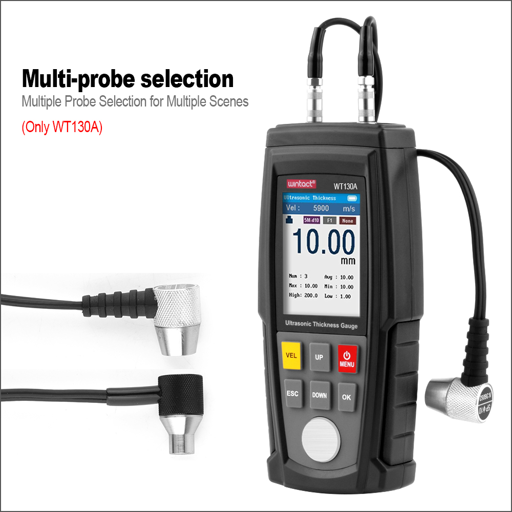 WINTACT الرقمية بالموجات فوق ا - مراجعة Ultrasonic Thickness Gauge Metal وسعره