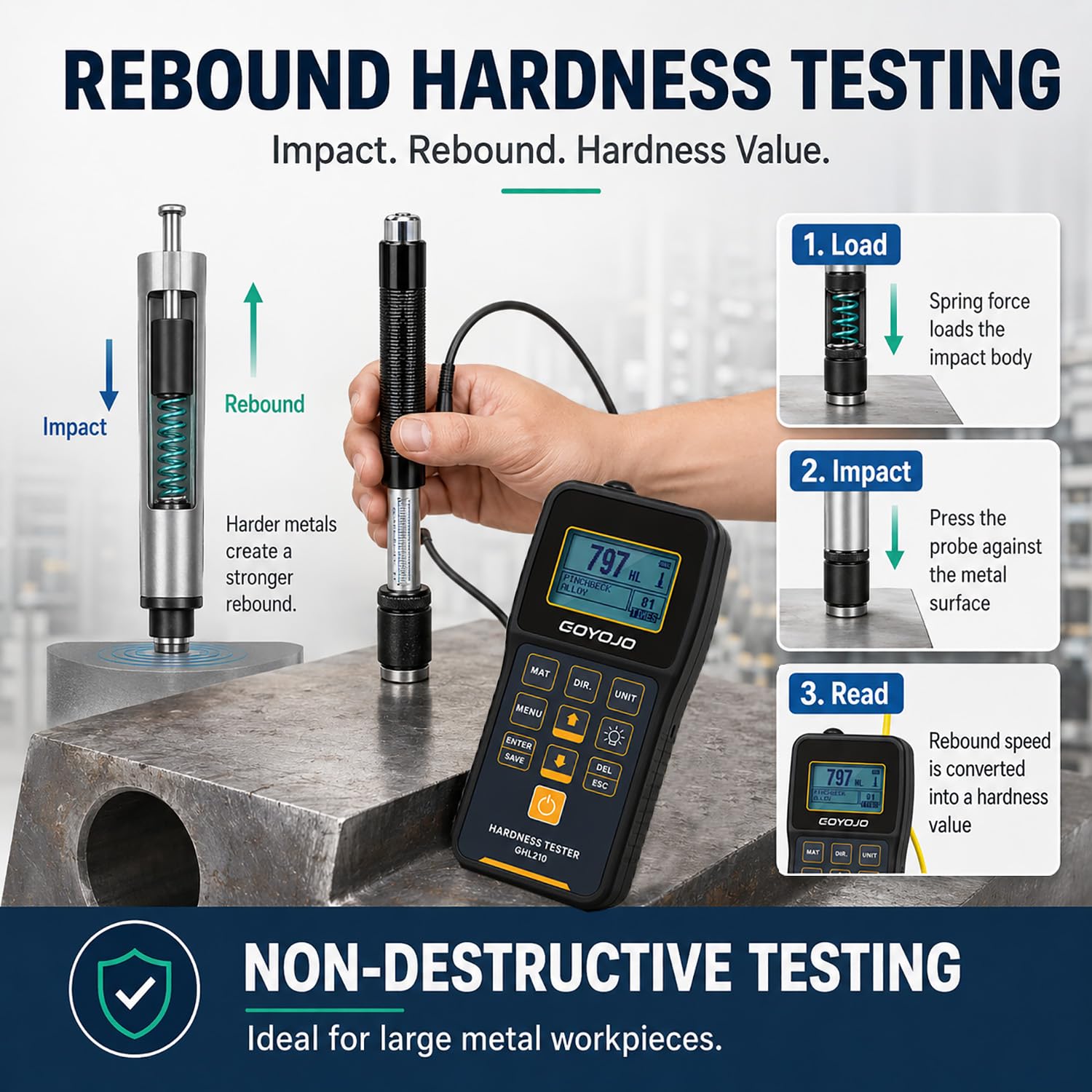 جهاز قياس صلابة ليب الرقمي الم - مراجعة Hardness Tester Leeb Portable وسعره