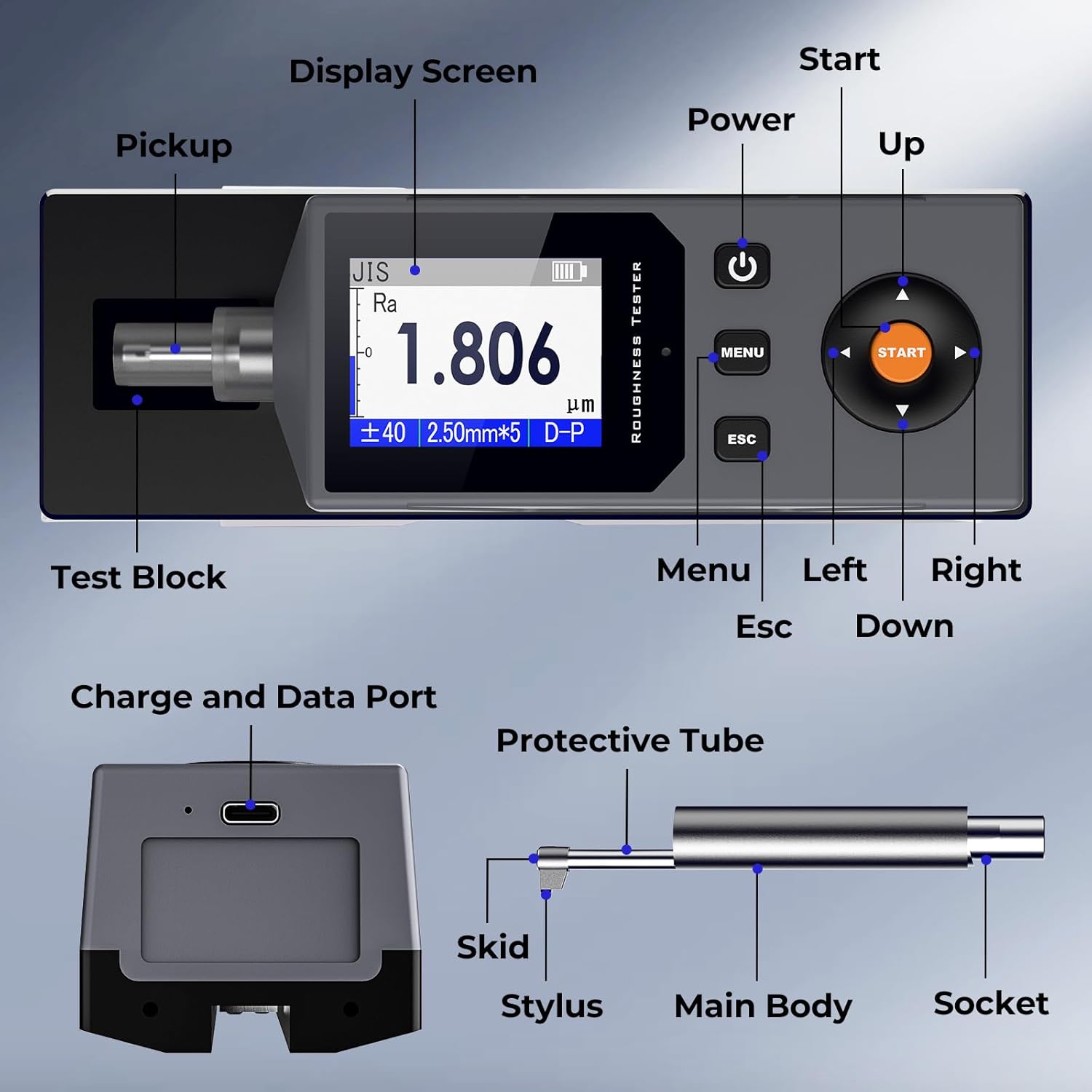 جهاز قياس خشونة السطح الرقمي م - مراجعة Surface Profilometer Roughness وسعره