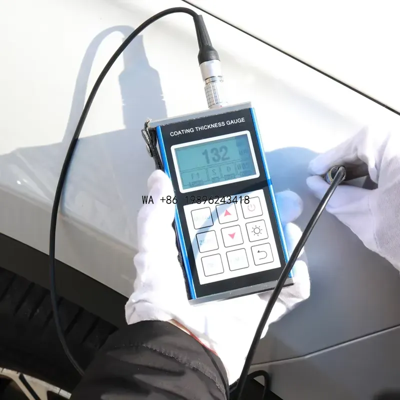 جهاز قياس سمك الطلاء المحمول ب - مراجعة Coating Thickness Gauge Magnetic Eddy وسعره