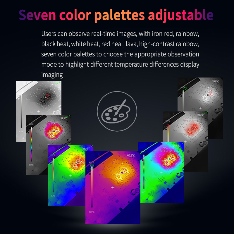 UNI-T كاميرا حرارية للهاتف UTI - مراجعة Thermal Camera Pcb 256X192 وسعره