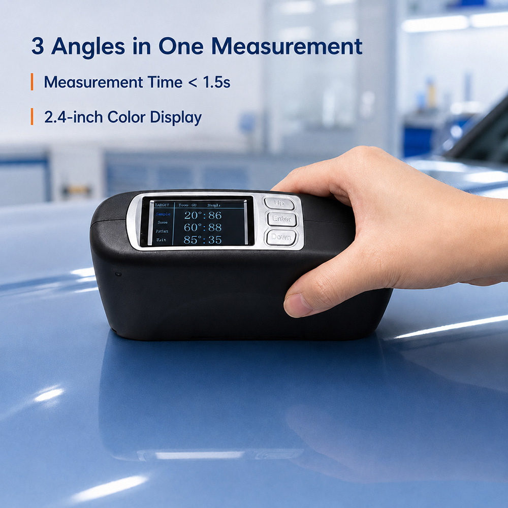 جهاز قياس اللمعان الرقمي CHNSp - مراجعة Gloss Meter Digital 0-200Gu وسعره