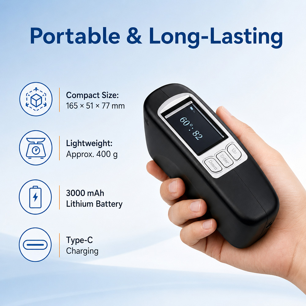 جهاز قياس اللمعان الرقمي CHNSp - مراجعة Gloss Meter Digital 0-200Gu وسعره